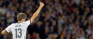 Tor ist Tor. Thomas Müller freut sich über jeden Treffer.