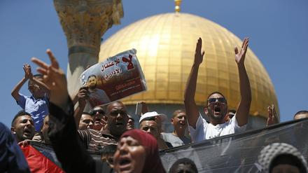 Der Tempelberg mit der Al Aksa Moschee in Jerusalem ist zwischen Muslimen und Juden heftig umstritten.
