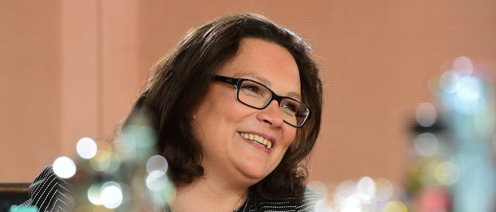 Arbeitsministerin Andrea Nahles bescheinigt Berlin, eine "neue Kultur" geschaffen zu haben