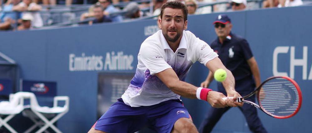 Vier Stunden, fünf Sätze. Marin Cilic musste in seinem Drittrundenmatch leiden.