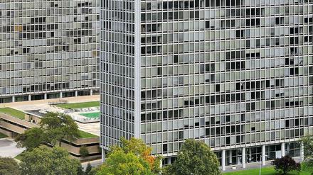 Der von Mies van der Rohe gestaltete Lafayette Tower in Detroit. Diese und andere Fotos von Carsten Krohn zeigt der AIV jetzt in der Bleibtreustraße.
