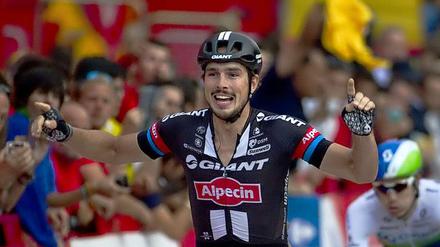 Geht doch. Degenkolb bei der Ankunft in Madrid.