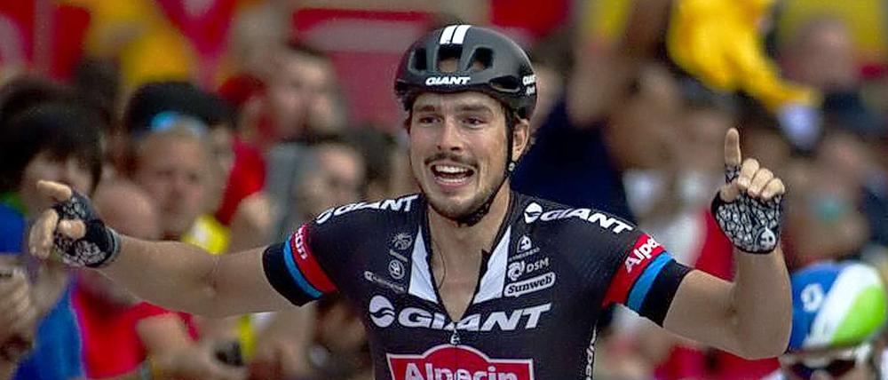 Geht doch. Degenkolb bei der Ankunft in Madrid.
