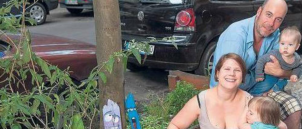 Der Garten vor der Haustür. Diese Familie aus dem Kunger-Kiez pflegt liebevoll ihren Steingarten.