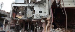 Das Haus wurde durch die Explosion fast komplett zerstört.