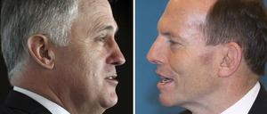 Malcolm Turnbull (l.) wurde von seiner Partei zum Chef gewählt und löst damit Premierminister Tony Abbott ab.