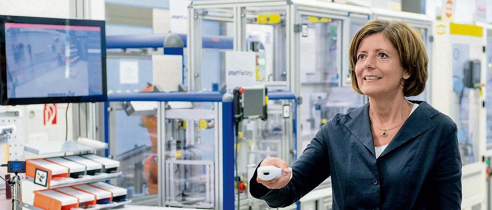 Die rheinland-pfälzische Ministerpräsidentin Malu Dreyer (SPD) besuchte auf ihrer Pressereise auch das Deutsche Forschungszentrum für Künstliche Intelligenz in Kaiserslautern.