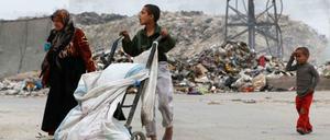 Ein syrische Familie in Aleppo 