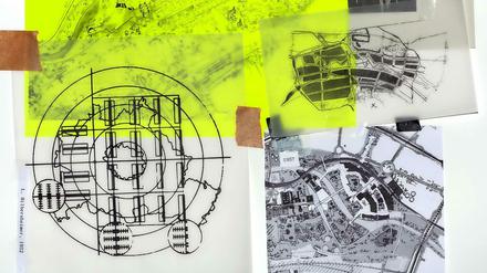 Eine Collage von Brandlhuber, Hertweck und Mayfried.