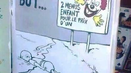 Karikatur im französischen Satiremagazin "Charlie Hebdo".