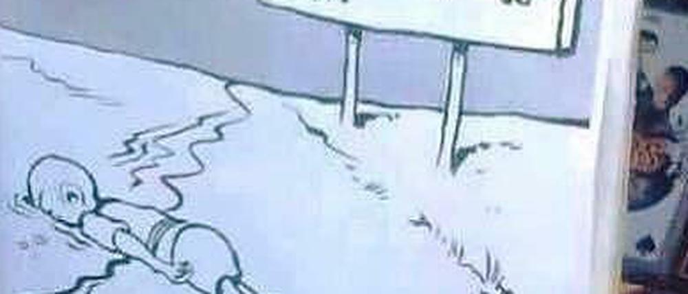 Karikatur im französischen Satiremagazin "Charlie Hebdo".
