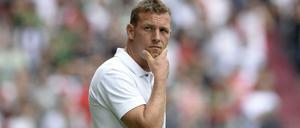 Im Spiel gegen München ohne juristischer Beistand: Augsburgs Trainer Markus Weinzierl.