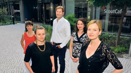 Scouties sind dabei. Sonja May (v. li.), Jessica D’Ovidio, Christian Gisy, Viola Raddatz und Mareen Walus.