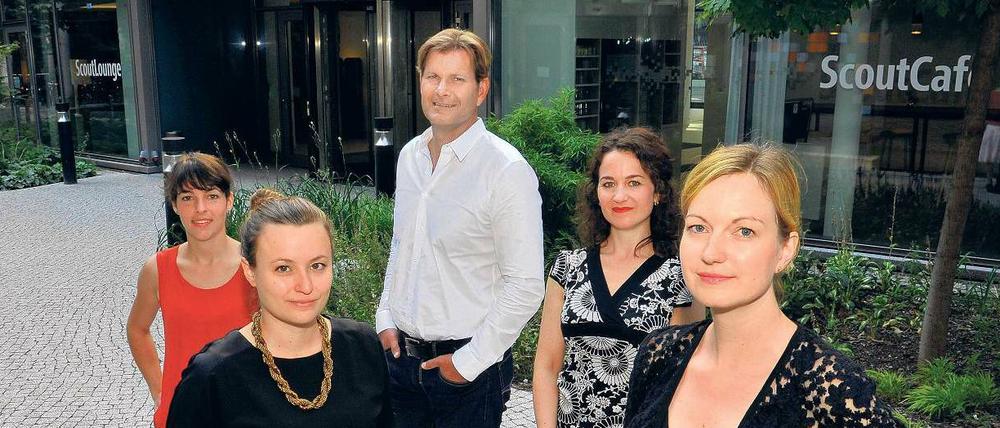 Scouties sind dabei. Sonja May (v. li.), Jessica D’Ovidio, Christian Gisy, Viola Raddatz und Mareen Walus.