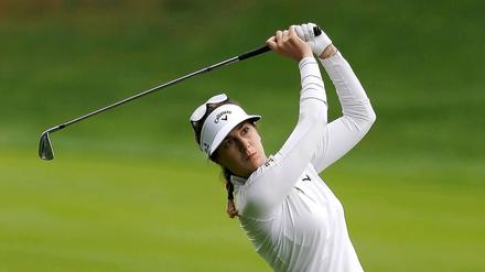 Deutschlands beste Golferin. Sandra Gal bei der Arbeit.