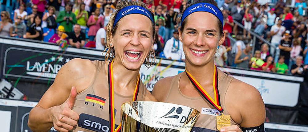 Besser geht es nicht. Laura Ludwig (links) mit Kira Walkenhorst.