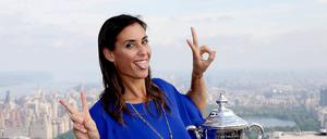 Ihr könnt mich mal... Pennetta vor der Kulisse New York.