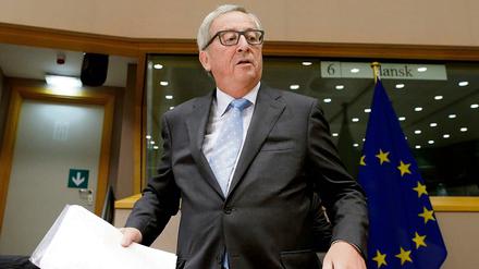 Jean-Claude Juncker hatte nicht allzu viel Zeit übrig, um sich den Fragen zu stellen.