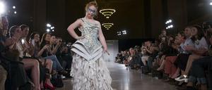 Madeline Stuart bei ihrem Auftritt am Sonntag auf der New York Fashion Week. 