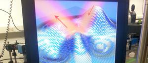 Unsichtbar in rotem Licht. Noch lassen die Forscher keine Menschen verschwinden, sondern winzige Objekte.