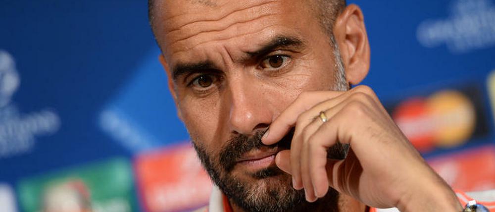 Pep Guardiola macht sich nicht nur Gedanken über Fußball.