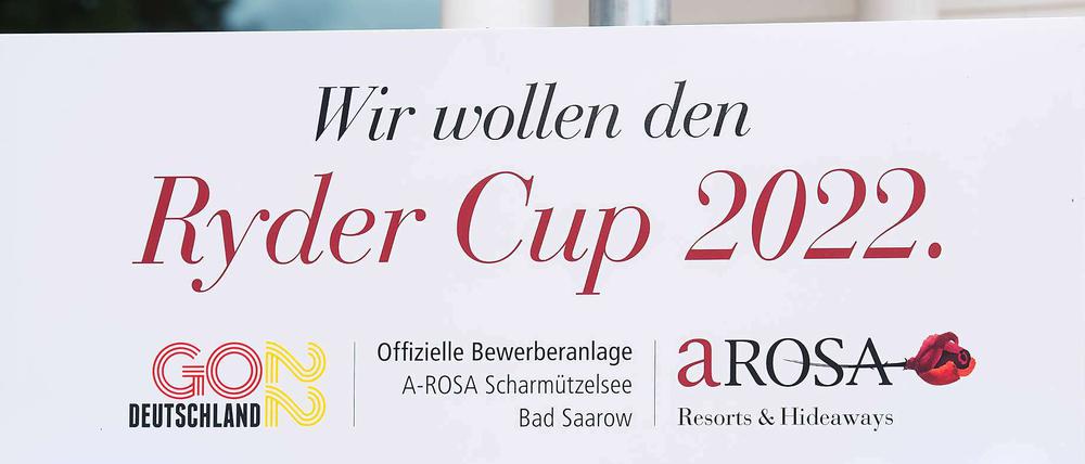Ob die Politik mitspielt? Nur wenn, dann kommt der Ryder Cup auch nach Bad Saarow. 
