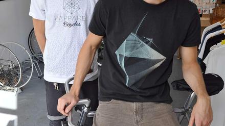 Eberhard Schilling (rechts) und Antoine Capeyron sind die Inhaber von "Happarel Bicycles".