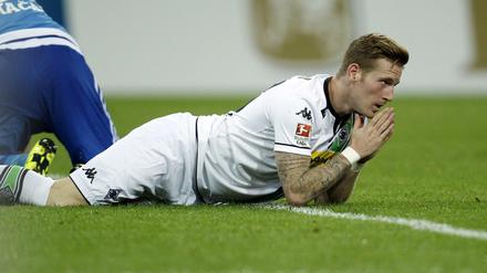 Andre Hahn hätte sich für sein erstes Champions-League-Spiel mit Borussia Mönchengladbach bessere Vorzeichen gewünscht.