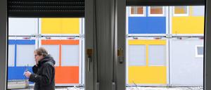 Ein Wohncontainerdorf für Flüchtlinge in Berlin-Köpenick.