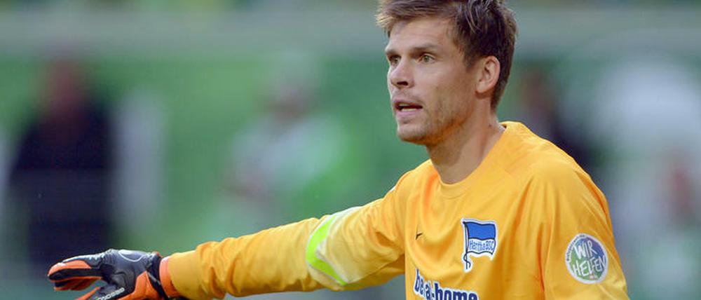 Rune Jarstein hat bei Hertha BSC bisher nur wenige Chancen bekommen - jetzt kann er sich beweisen.