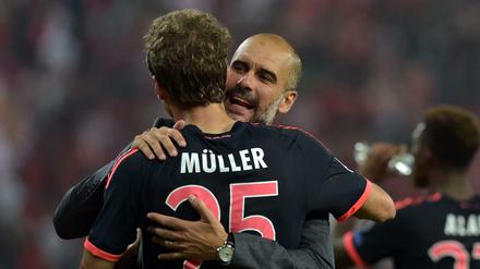 Pep Guardiola und Thomas Müller harmonieren immer besser miteinander.
