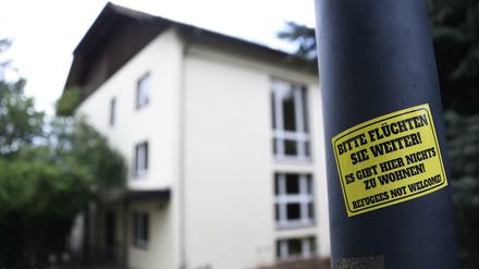 Freital in Sachsen ist in den letzten Monaten immer wieder durch fremdenfeindliche Übergriffe aufgefallen (hier ein Bild von Anfang September).