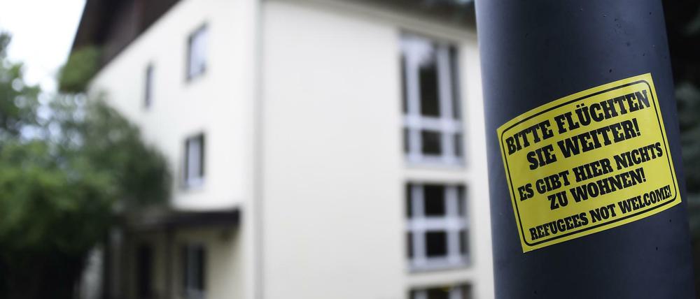 Freital in Sachsen ist in den letzten Monaten immer wieder durch fremdenfeindliche Übergriffe aufgefallen (hier ein Bild von Anfang September).