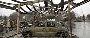 Die Waldbrände in Kalifornien trafen auch die Stadt Middletown. 