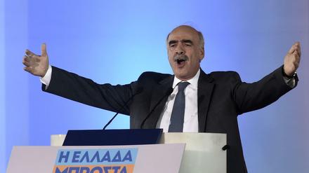 Er könnte die Wahl gewinnen: Vangelis Meimarakis. Umfragen zufolge liegt er gleichauf mit dem ehemaligen Premierminister Alexis Tsipras.