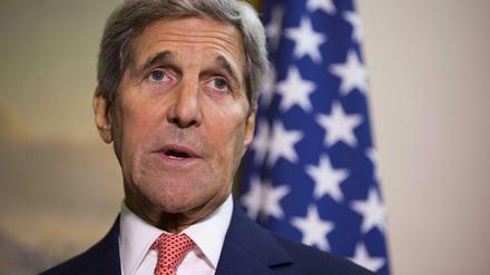 US-Außenminister John Kerry bei einer Pressekonferenz anlässlich seines Besuchs in London.