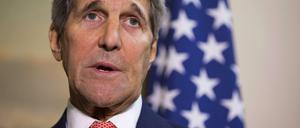 US-Außenminister John Kerry bei einer Pressekonferenz anlässlich seines Besuchs in London.