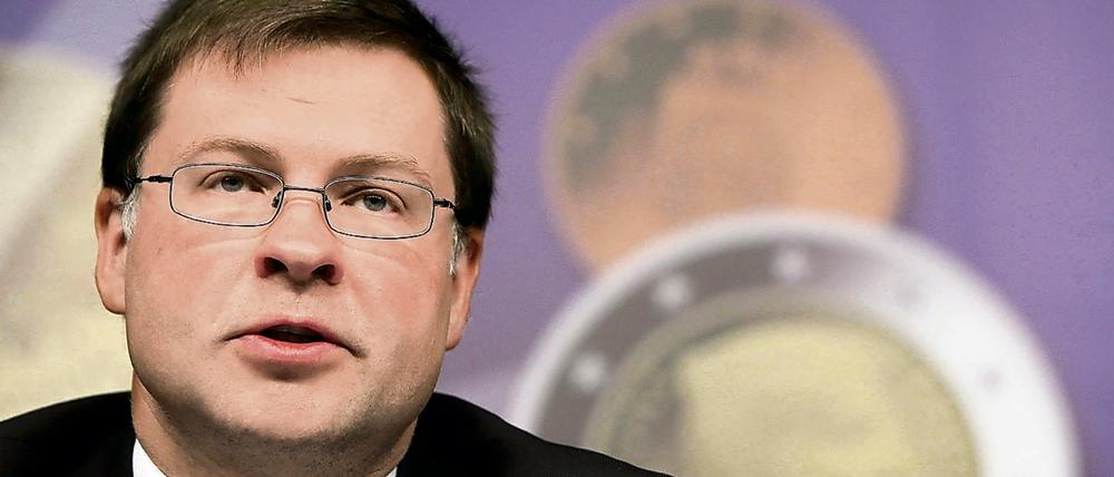 EU-Vizekommissionspräsident Valdis Dombrovskis.