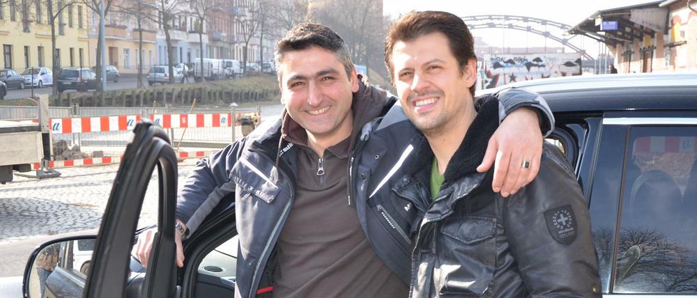 Zwei Berliner, eine Meinung: Murat Ekrek (links) und Talat Deger.
