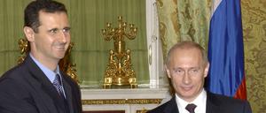 Gute Beziehung: Syriens Machthaber Bashar al-Assad (l.) und Russlands Präsident Wladimir Putin.