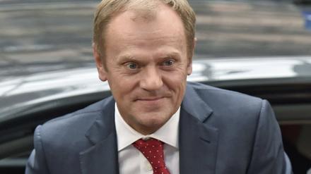 EU-Ratschef Donald Tusk am Mittwoch in Brüssel. 