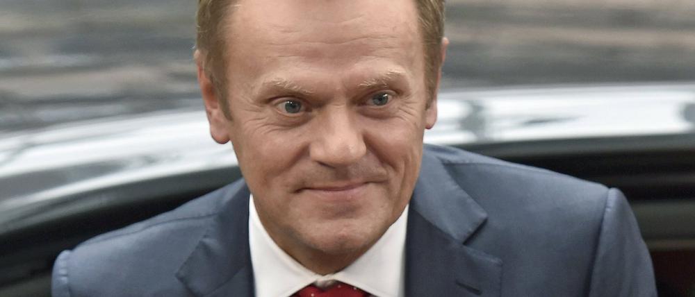 EU-Ratschef Donald Tusk am Mittwoch in Brüssel.
