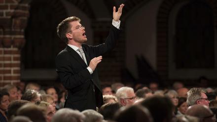  Gijs Leenaars am Samstag in der Passionskirche.