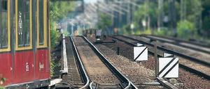 Kein schöner Zug. Zwischen Wannsee und Potsdam ist die S-Bahn eingleisig. So soll es nach den Vorstellungen der Bahn auch bleiben. 