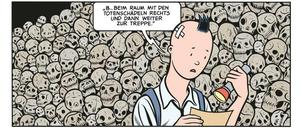 Von Tim und Struppi inspiriert: Eine Seite aus "Zuckerschädel".