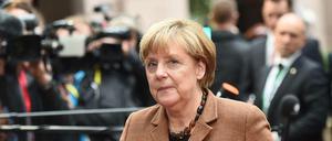 Angela Merkel bei der Ankunft beim EU-Gipfel in Brüssel.