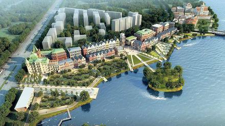 900 Meter norddeutsche Idylle sollen im Nordosten der Provinz Hunan entstehen. Die Kosten: schätzungsweise 370 Millionen Euro.