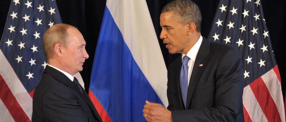 Russlands Präsident Wladimir Putin und sein amerikanischer Amtskollege Barack Obama (Archivaufnahme aus dem Jahr 2012).