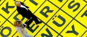 Das Buchstabenfeld am Eingang der Berlinischen Galerie