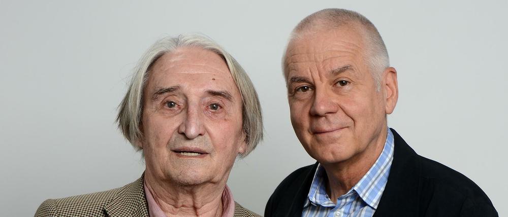 Günter Herburger und Matthias Politycki, Autoren und Marathonläufer.